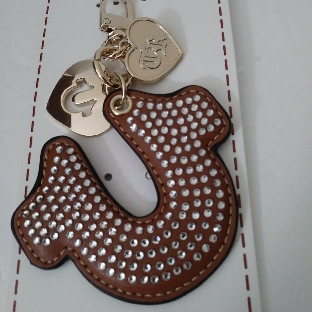 True Religion Leather Horseshoe Bag Charm